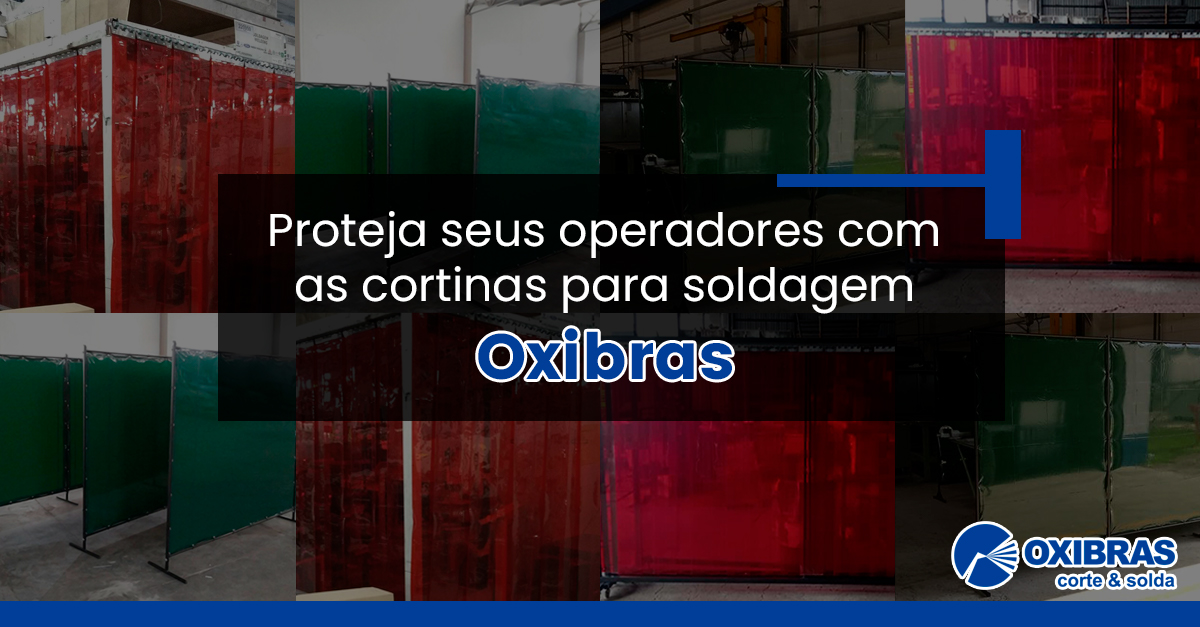 Proteja seus operadores com as cortinas para soldagem Oxibras