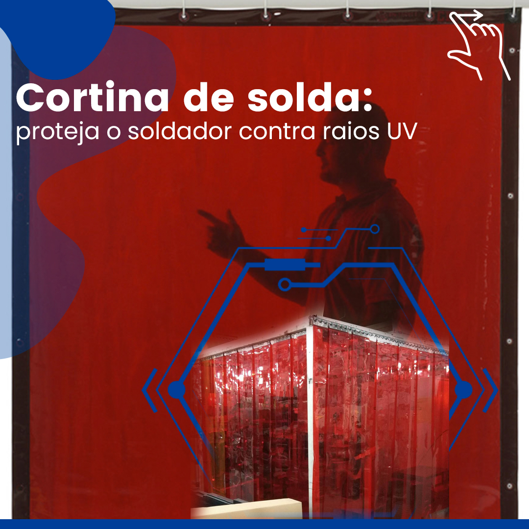 Cortina de solda: proteja o soldador contra raios UV