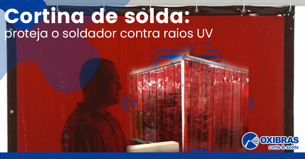 Cortina de solda: proteja o soldador contra raios UV