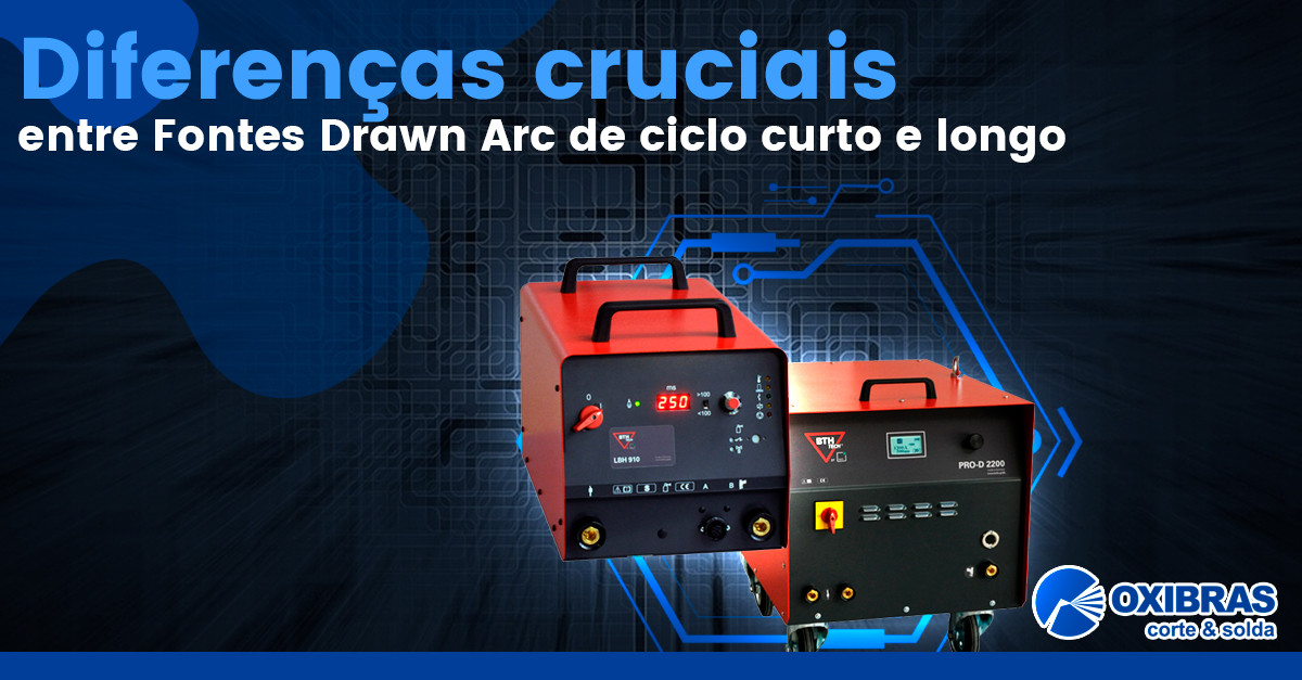 Diferenças cruciais entre Fontes Drawn Arc de ciclo curto e longo