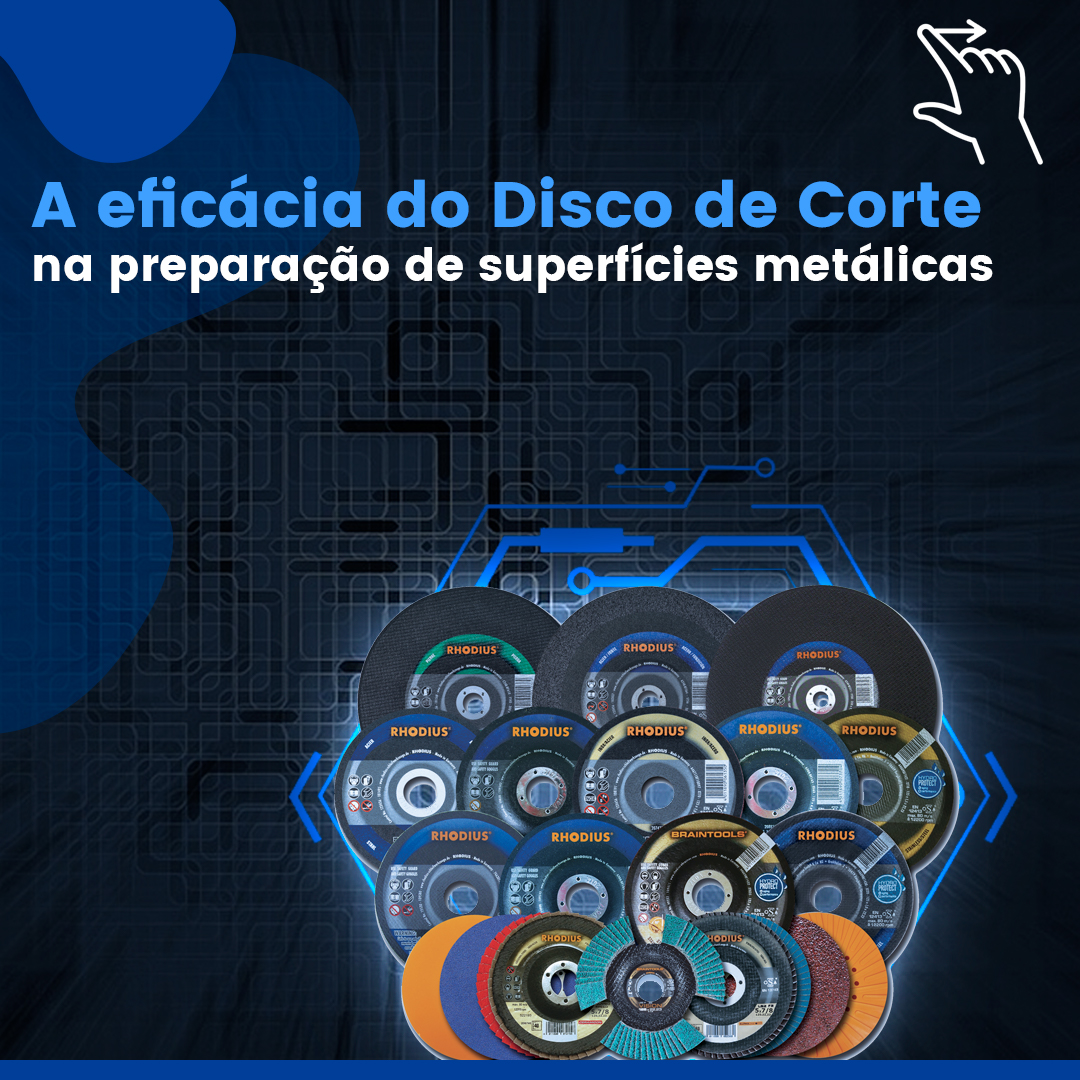 (Português do Brasil) A eficácia do Disco de Corte na preparação de superfícies metálicas
